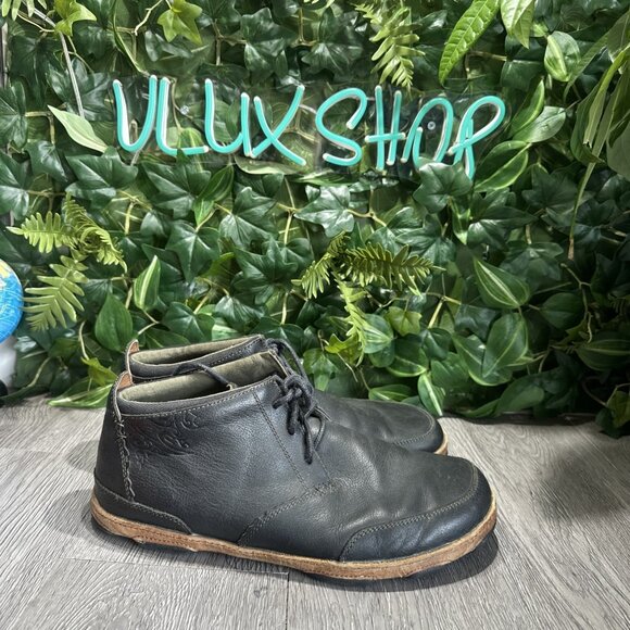 OLUKAI Kamuela Black Leather Ankle Chukka Boots Shoes Men\'s Size 10 main image 8